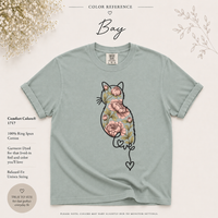 Load image into Gallery viewer, Blooming Cat Love - Premium Tee in Comfort Colors
