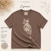 Load image into Gallery viewer, Blooming Cat Love - Premium Tee in Comfort Colors
