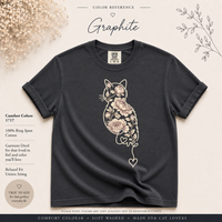 Load image into Gallery viewer, Blooming Cat Love - Premium Tee in Comfort Colors
