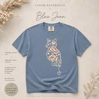 Load image into Gallery viewer, Blooming Cat Love - Premium Tee in Comfort Colors

