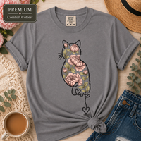 Load image into Gallery viewer, Blooming Cat Love - Premium Tee in Comfort Colors
