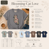 Load image into Gallery viewer, Blooming Cat Love - Premium Tee in Comfort Colors
