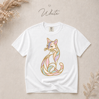 Load image into Gallery viewer, Gilded Mosaic Cat - Premium Tee in Comfort Colors - product photo 5
