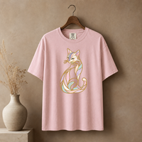 Load image into Gallery viewer, Gilded Mosaic Cat - Premium Tee in Comfort Colors - product photo 7
