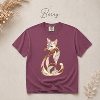 Load image into Gallery viewer, Gilded Mosaic Cat - Premium Tee in Comfort Colors - product photo 6
