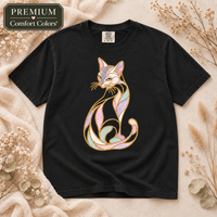 Load image into Gallery viewer, Gilded Mosaic Cat - Premium Tee in Comfort Colors
