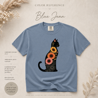 Load image into Gallery viewer, Sunflower Cat - Comfort Colors Premium Tee
