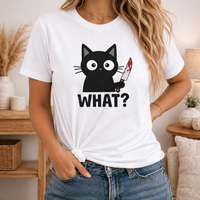 Load image into Gallery viewer, WHAT? – Cattitude Tee