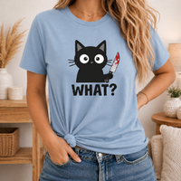 Load image into Gallery viewer, WHAT? – Cattitude Tee