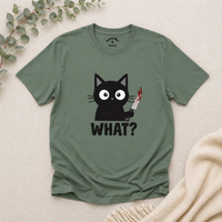 Load image into Gallery viewer, WHAT? – Cattitude Tee