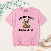 Load image into Gallery viewer, Coffee First. Drama Later – Premium Tee in  Comfort Colors®