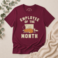 Load image into Gallery viewer, Employee of the Month - Work From Home Cattitude Tee