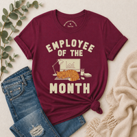 Load image into Gallery viewer, Employee of the Month - Work From Home Cattitude Tee