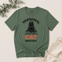 Load image into Gallery viewer, Personal Cat Servant – Must Have Cat Mom Tee