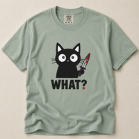 Load image into Gallery viewer, WHAT? - Cattitude Premium Tee in Comfort Colors®
