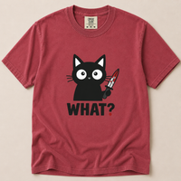Load image into Gallery viewer, WHAT? - Cattitude Premium Tee in Comfort Colors®