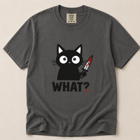 Load image into Gallery viewer, WHAT? - Cattitude Premium Tee in Comfort Colors®
