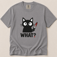 Load image into Gallery viewer, WHAT? - Cattitude Premium Tee in Comfort Colors®