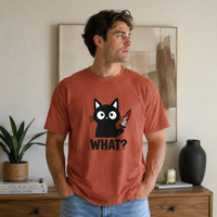 Load image into Gallery viewer, WHAT? - Cattitude Premium Tee in Comfort Colors®