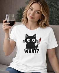 Load image into Gallery viewer, What? – Cattitude Shirt