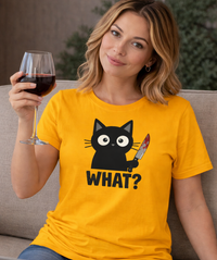 Load image into Gallery viewer, What? – Cattitude Shirt