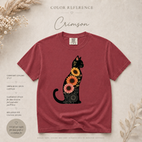 Load image into Gallery viewer, Sunflower Cat - Comfort Colors Premium Tee

