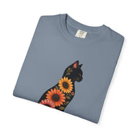 Load image into Gallery viewer, Sunflower Cat - Comfort Colors Premium Tee
