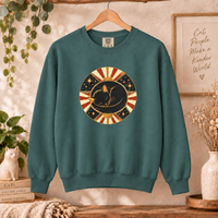 Load image into Gallery viewer, Celestial Cat Nap - Premium Sweatshirt in Comfort Colors
