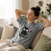 Load image into Gallery viewer, WHAT? - Cattitude Premium Tee in Comfort Colors®