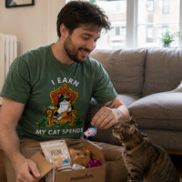 Load image into Gallery viewer, I Earn. My Cat Spends - Premium Tee In Comfort Colors®