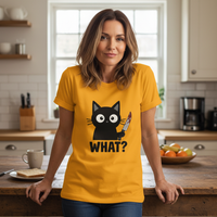 Load image into Gallery viewer, WHAT? – Cattitude Tee