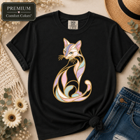 Load image into Gallery viewer, Gilded Mosaic Cat - Premium Tee in Comfort Colors
